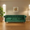 NicBex 84.5"Modular Sofa Couch with Tufted Button Back Modern Suede Fabric 3 Seater Couch with Soft Cushion for Living Room,Apartment - 4 of 4