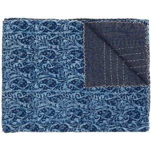 Taj Hotel Kantha Cotton Throw | 50"x70" | A - 1 of 4