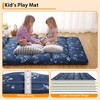Floral Floor Mattress Japanese Style Floral Print Futon Mattress, Portable Floor Bed Mattress Roll Up Mattress for Camping RV Travel Guest Room - 4 of 4