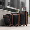 KTMBDW Luggage Set of 3, with USB Port, front opening design Airline Certified Carry on Luggage, ABS Hard Shell Luggage with Spinner Wheels, TSA Lock - 2 of 4