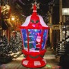 Itopfox 6FT Christmas Inflatable Snowhouse with Santa Claus Christmas Tree Colorful Rotating LED Lights for Outdoor Yard Lawn Decor 1 Piece - 3 of 4