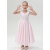 2Bunnies Girls' Satin Bow-Knot Sleeveless Maxi Dress - 4 of 4