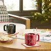 Set of 2 14oz Holiday Mug Fairisle Green/Red - Hearth & Hand™ with Magnolia - 2 of 3