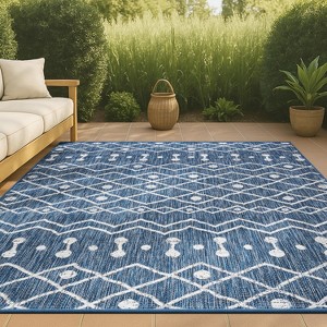 Nokat Modern Bohemian Inspired Indoor/Outdoor Area Rug - JONATHAN Y - 1 of 4