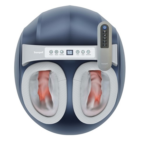 Miko Shiatsu Foot Massager Machine with Kneading and Switchable Heat - Grey