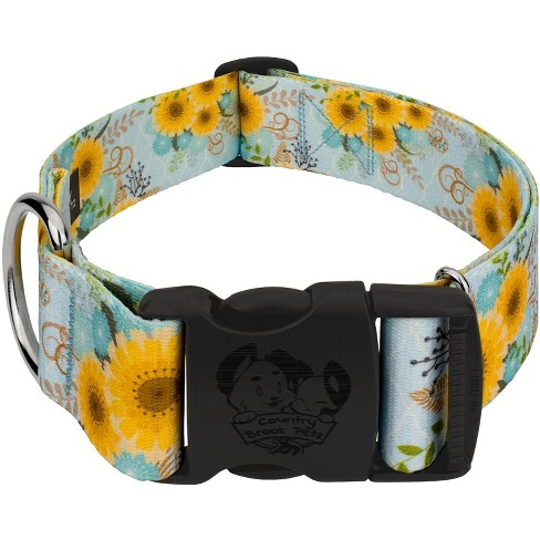 Country Brook Petz 1 1/2 Inch Deluxe Sunny Days Dog Collar (medium