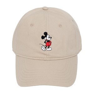 Disney Adult Mickey Mouse Embroidered Cotton Adjustable Dad Hat - 1 of 4