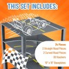 Strictly Briks Building Blocks Road Plates 10x10", 4 Pack Baseplates, Compatible with Major Brands, 2 Straight, 2 Curved, 30 Stackers - 3 of 4