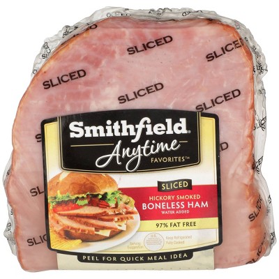 Smithfield Anytime Favorites Sliced Hickory Smoked Boneless Ham - 2-2.75lbs - price per lb