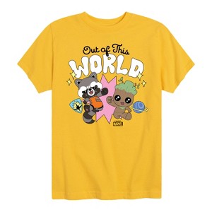 Boys' - Marvel - Guardians of the Galaxy Out Of This World Short Sleeve Graphic T-Shirt - 1 of 4