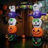 Angel Sar 8.2FT Halloween Inflatable Pumpkin Archway, Cute Ghost and Pumpkin Decor with LED Lights, Outdoor Yard Garden Party Decoration - 3 of 4