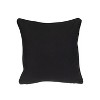 HomeRoots 20" Black and White Geometric Cotton Throw Pillow - 4 of 4