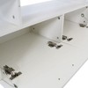 CAVINAS TV Stand Morden TV Stand with LED Lights Modern Media Console Entertainment Center - 4 of 4