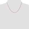 Black Bow Jewelry 1.2mm 14k Yellow Gold Solid Wheat Chain Necklace - 2 of 4