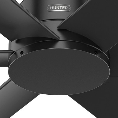 Kennicott Matte Black 52" Industrial 6-Blade Ceiling Fan
