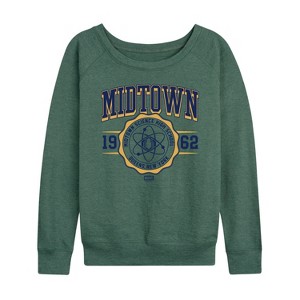 Women's - Marvel - Spiderman Midtown Collegiate Lightweight French Terry Slouchy - 1 of 4