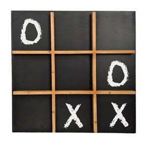 VIP Metal 24 in. Black Tic Tac Toe Chalkboard Wall Decor - 1 of 2