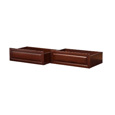 AFI Furnishings Raised Panel Bed Drawer Twin-Full Walnut
