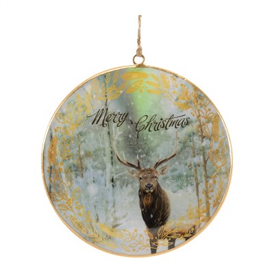 Deer Disc Ornament (Set of 6)