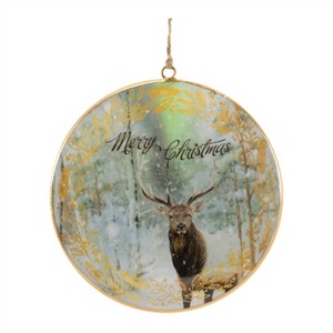 Deer Disc Ornament (Set of 6) - 1 of 3