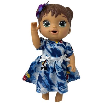 Doll Clothes Superstore Blue Mickey Dress Fits 12 Inch Baby Alive And Little Baby Dolls