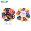 Unique Bargains Alloy Satin Fabric Big Rose Flower Dainty Brooches Pins 1 Pc - 3 of 4