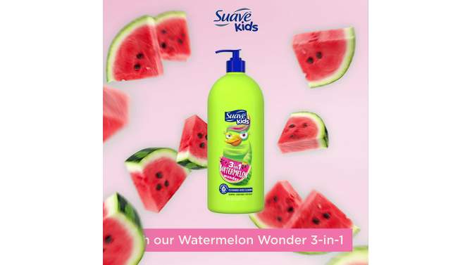 Suave Kids&#39; Moisturizing 3-in-1 Purely Fun Pump Shampoo + Conditioner + Body Wash - 28 fl oz, 2 of 8, play video