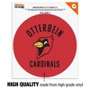 Otterbein University Cardinals Logo Automotive Car Window Locker Circle Bumper Sticker - 3 of 4