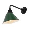 9.63" 1-Light Croydon Farmhouse Industrial LED Gooseneck Arm Outdoor Sconce - JONATHAN Y - 2 of 4