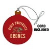 Rider University Broncs Logo Wood Christmas Tree Holiday Ornament - 2 of 4