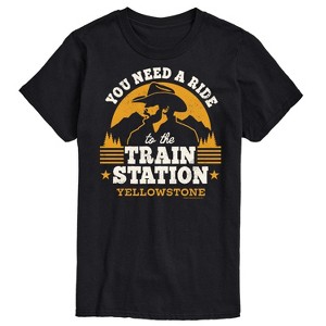 Men's - Yellowstone - You Need A Ride To The Train Station Short Sleeve Graphic T-Shirt - 1 of 4