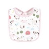 Hudson Baby Infant Girl Cotton Bibs, Girl Farm Animals, One Size - 4 of 4