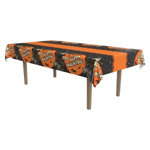 Beistle Vintage Halloween Tablecover, 54" x 108", (2/Pkg) Multicolored - 1 of 3