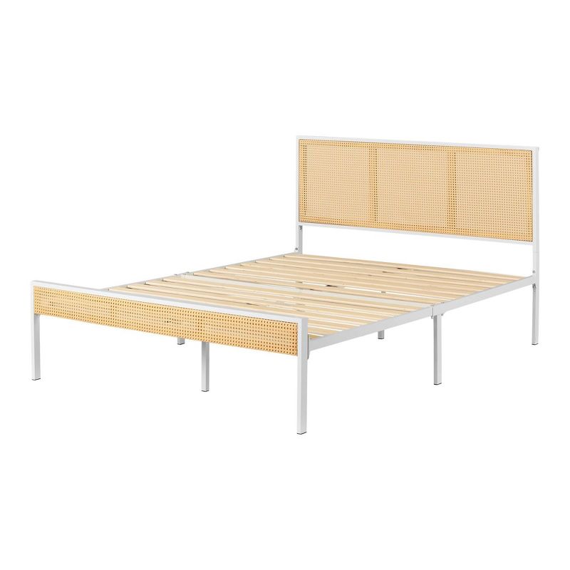 Full Bloom Metal Kids' Platform Bed with Natural Cane - South Shore, 1 of 9