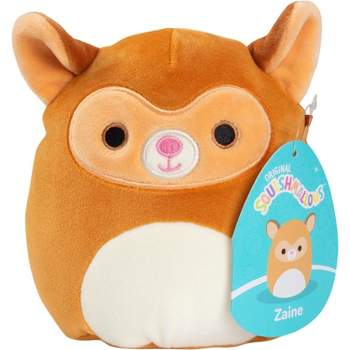 Squishmallows 5" Zaine The Tarsier Mini Plush - Official Jazwares - Soft & Squishy Lemur Stuffed Animal - Easter Basket Stuffer, Gift for Kids