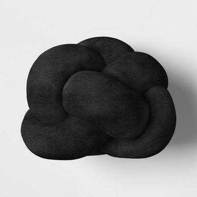 Shaped Knot Pillow Black - Room Essentials™