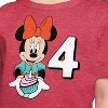 Girls' - Disney - Minnie Birthday 4 Short Sleeve Graphic T-Shirt - 2 of 4