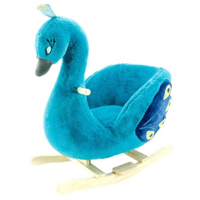 Soft Landing Joyrides Peacock Children's Rocker