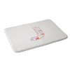 Deny Designs April Lane Art Fancy Bow Monogram Memory Foam Bath Mat - 2 of 4