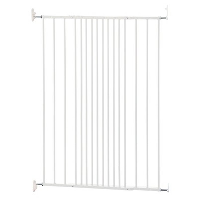 Scandinavian Pet Design Streamline Extra Tall 42" Animal Pet Safety Gate for Large and Small Dogs, White