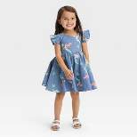 Toddler Girls' Disney Princess Ruffle Empire Waist Dress - Blue