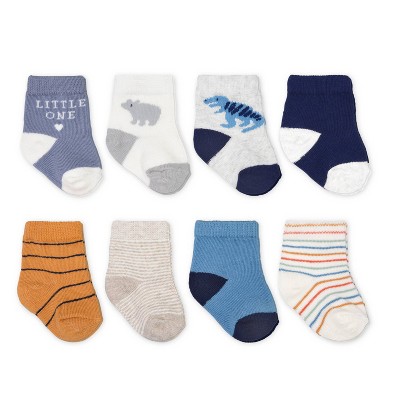 Image of Carter's Just One You®️ Baby Boys' 8pk Dino Crew Socks 3-12M