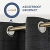 Awesome Home  100% Blackout Cotton Blend Thermal Grommet Curtains, 2 Panels - 2 of 4
