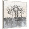 22"x22" Amanti Art Trees At Dawn II Neutral by Silvia Vassileva Framed Canvas Wall Art - 2 of 4
