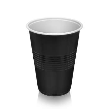 True Black Party Cups, Disposable Cups, Drink Cups