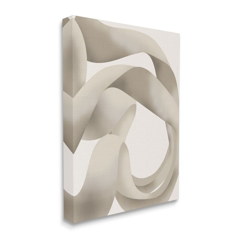Stupell Industries Contemporary White Swirling Shape Gallery Wrapped Canvas Wall Art, 4 of 5