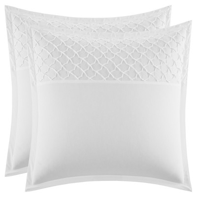 White Mosaic Pillow Sham (Euro) - Stone Cottage