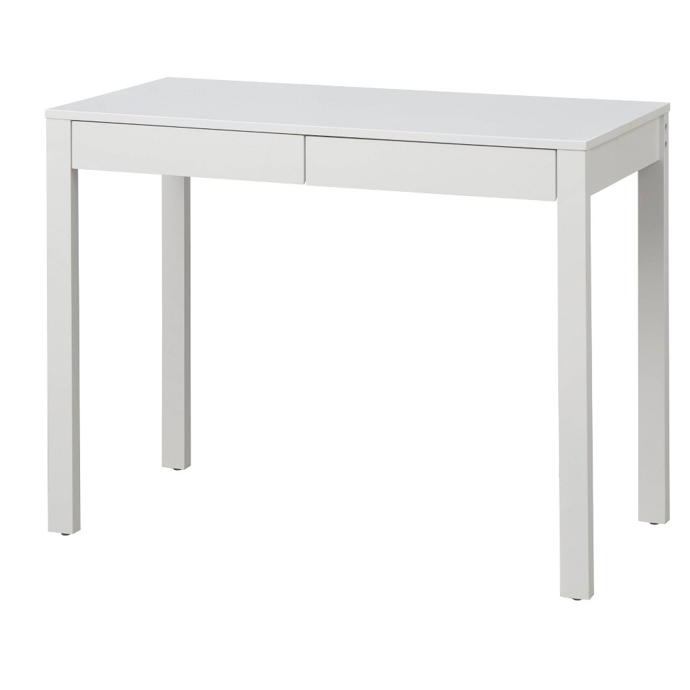 Photos - Office Desk Grant Writing Desk with 2 Drawers White - Buylateral