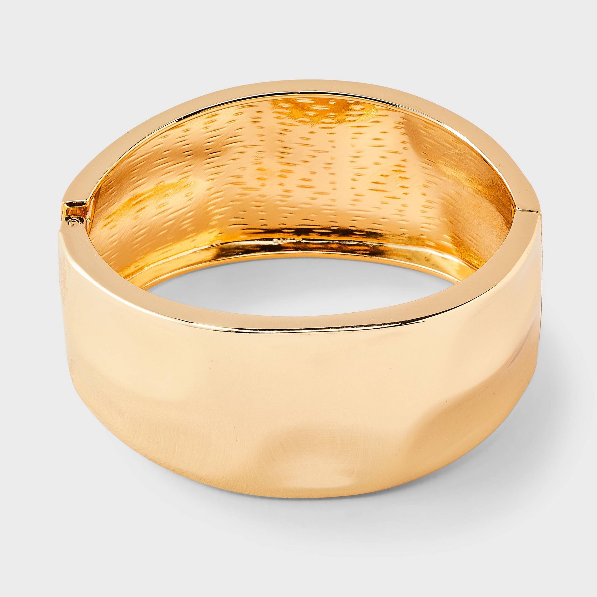 Textured Hinge Cuff Bracelet - A New Day™ Gold