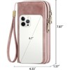 Clotth Women for Wallet - RFID Blocking Clutch Large Capacity Vegan Leather Purse with Adjustable Wristlet & Grip Strap for Daily Use,Travel - 3 of 4